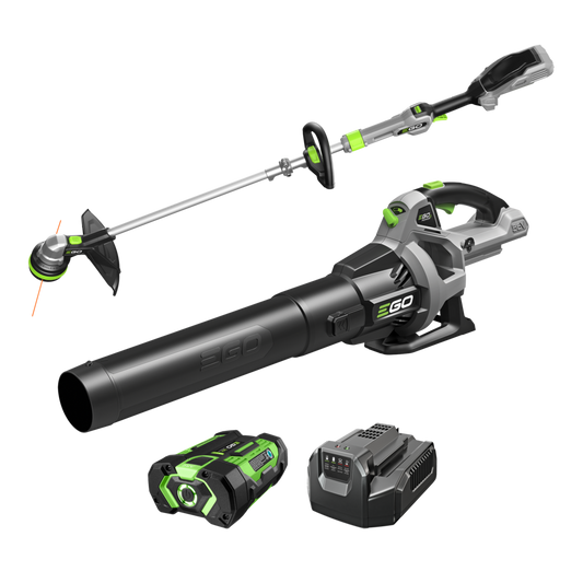 POWER+ 15" String Trimmer with POWERLOAD™ and 530 CFM Blower Combo Kit